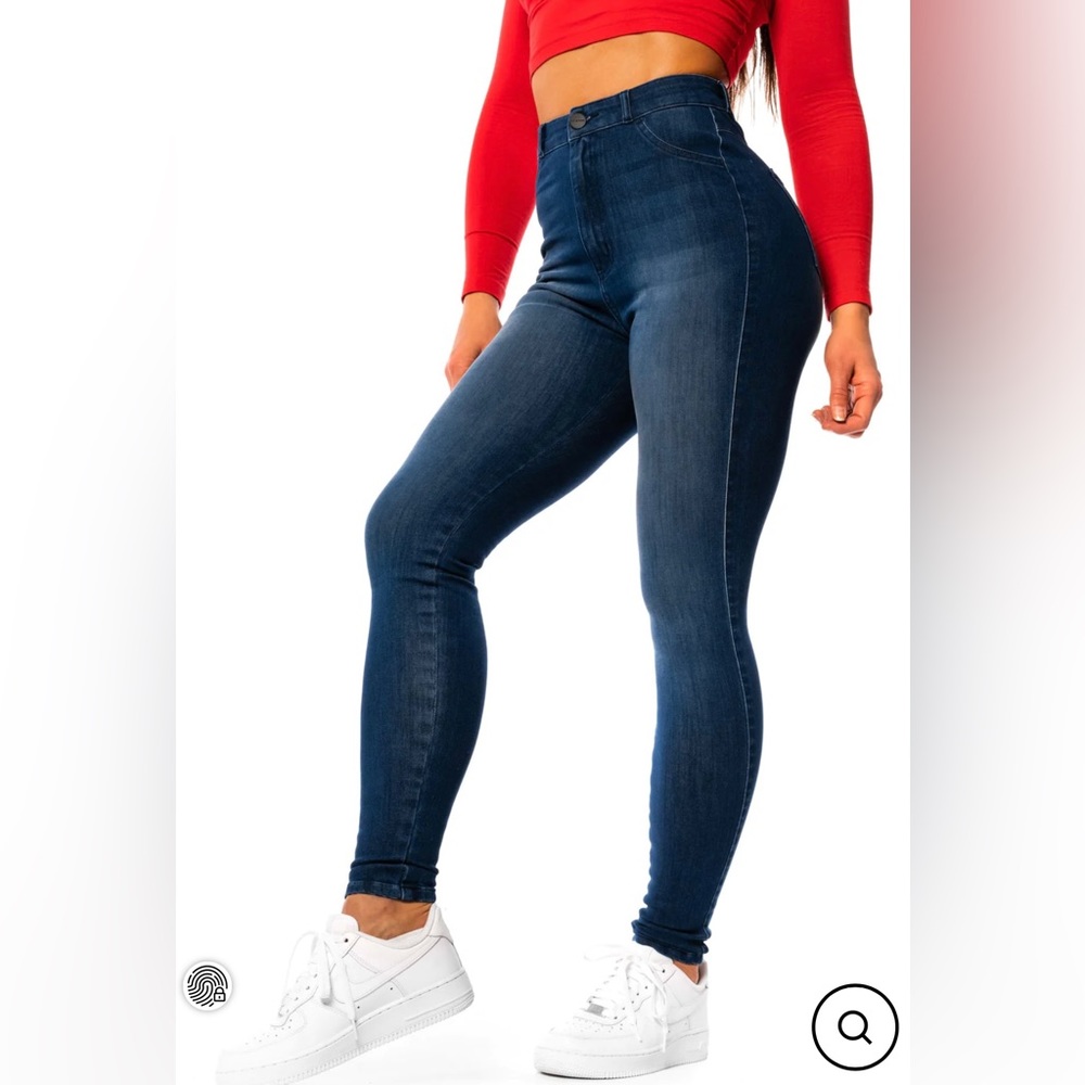 FITJEANS 360 V2 high waisted - deep indigo size SMALL